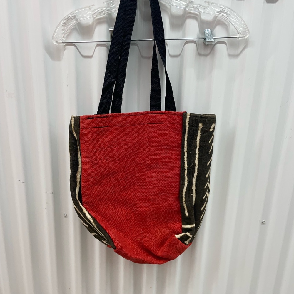 Delmar Red Ethnic Tribal Print Shoulder Bag Tote
